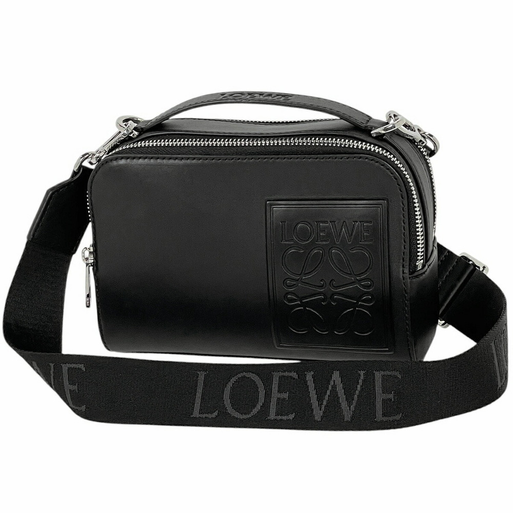 Loewe Camera Crossbody Bag Shoulder Handbag Leather Black
